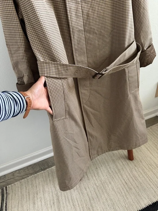 NWOT JW Anderson x Uniqlo plaid trench coat - Picture 5 of 12